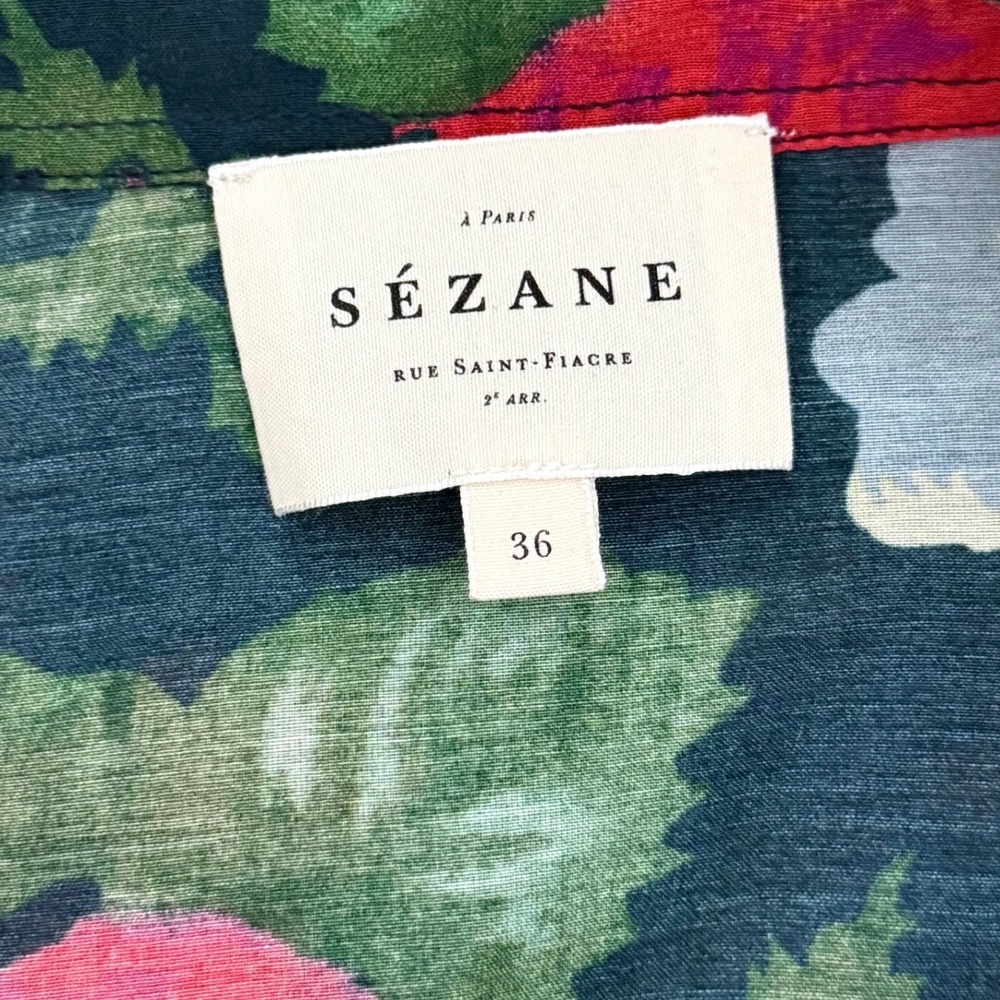 Sézane Pierro Floral Print Shirt 36 - Picture 9 of 10
